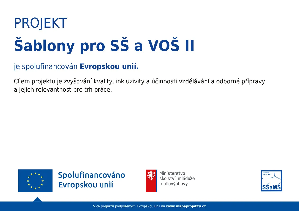  Šablony pro SŠ a VOŠ I